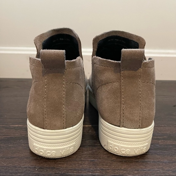 Dolce Vita Beige Suede Flat Ankle Boots size 7.5 - Picture 7 of 10